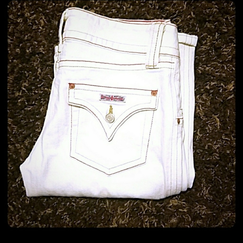 Hudson white denim